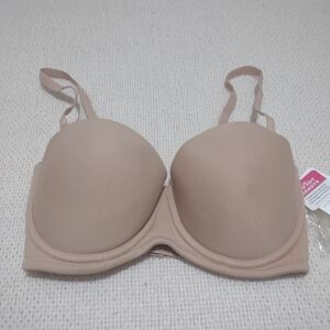 Essential‎ Bodywear Bra 5112 Nude Beige Lined Underwire 34D New